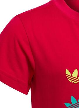 T-Shirt Adidas Adicolor Rose pour Garçon et Fille
