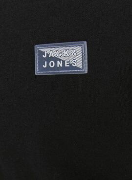 Sweat Jack & Jones Fermeture éclair Noire pour Garçon
