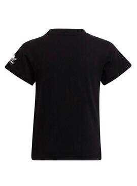 T-Shirt Adidas Adicolor Noire pour Garçon et Fille