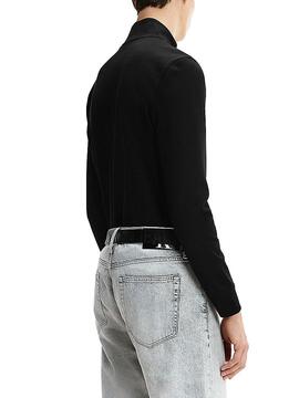 T-Shirt Calvin Klein Jeans Milano Zip Noire