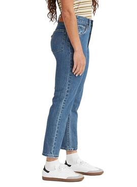 Jeans Levis 501 Crop Jazz Bleu Femme