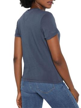 T-Shirt Tommy Jeans Tie Dye Bleu Marine pour Femme
