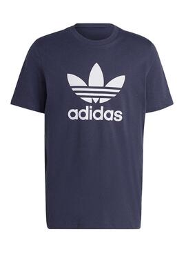 T-Shirt Adidas Classics Trefoil Bleu Marine Homme