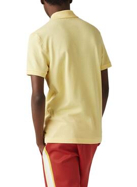 Polo Lacoste Slim Fit Jaune pour Homme