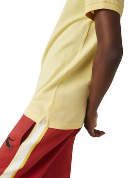 Polo Lacoste Slim Fit Jaune pour Homme