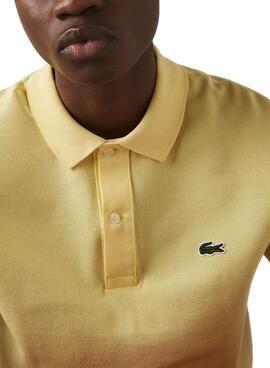 Polo Lacoste Slim Fit Jaune pour Homme