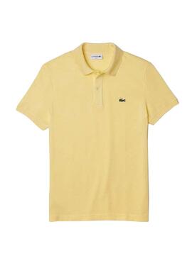 Polo Lacoste Slim Fit Jaune pour Homme