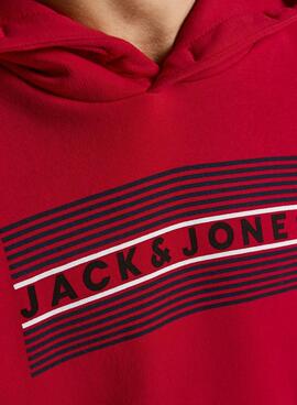 Sweat Jack & Jones Entreprise Rouge pour Garçon