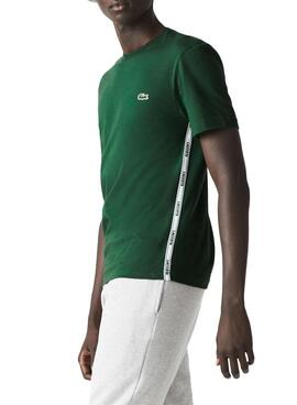 T-Shirt Lacoste TH1207 Vert pour Homme