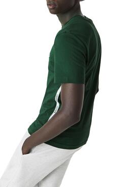 T-Shirt Lacoste TH1207 Vert pour Homme