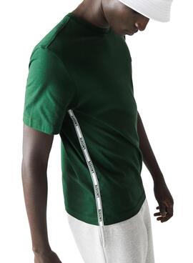 T-Shirt Lacoste TH1207 Vert pour Homme