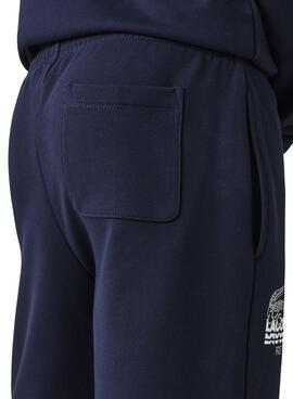 Pantalon Survêtement Lacoste XH3357 Bleu Marine pour Homme