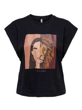 T-Shirt Only Amara Noire pour Femme