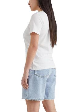 T-Shirt Tommy Jeans Soft Blanc pour Femme