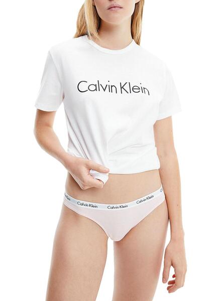 Tanga Calvin Klein Modern Tigre fendu Blanc Femme