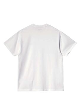 T-Shirt Carhartt Script Blanc pour Homme