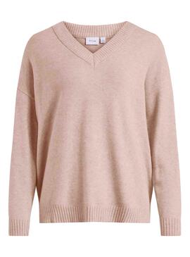 Pull Vila Viril Oversize Rose pour Femme