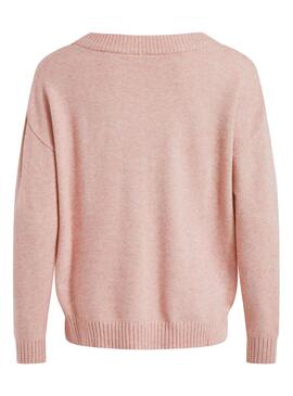 Pull Vila Viril Oversize Rose pour Femme