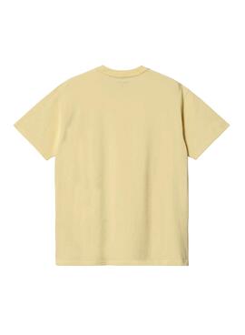 T-Shirt Carhartt Script Amarilla pour Homme