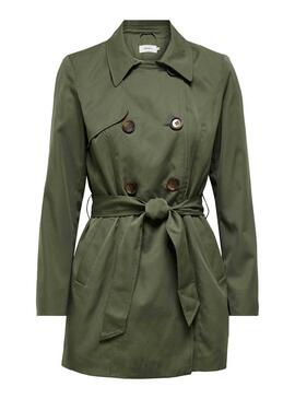 Trench Only Valérie Vert pour Femme