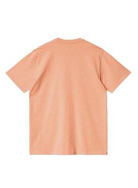T-Shirt Carhartt Pocket Corail pour Homme