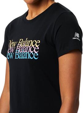 T-Shirt New Balance Essentiels Celebrate Noire
