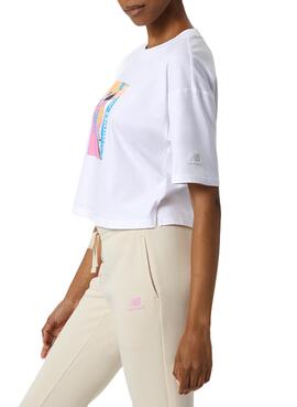 T-Shirt NB Essentials Celebrate Blanc pour Femme