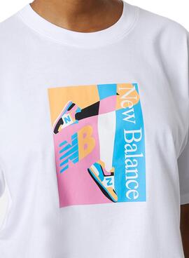T-Shirt NB Essentials Celebrate Blanc pour Femme