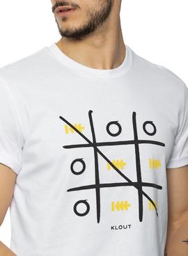 T-Shirt Klout 3 En Raya Blanc Homme et Femme