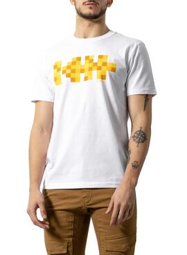T-Shirt Klout Pixel Blanc