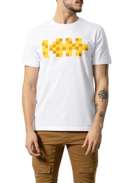 T-Shirt Klout Pixel Blanc
