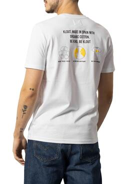 T-Shirt Klout Recycler Blanc pour Homme et Femme