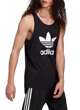 T-Shirt Adidas Sans Manches Trefoil Noire Homme