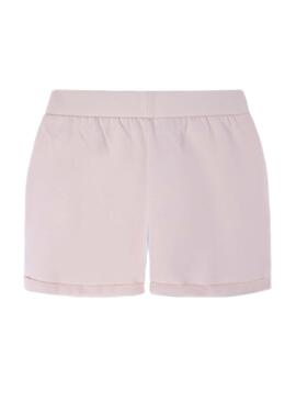 Short Pepe Jeans Rosemery Rose pour Fille