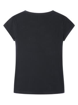 T-Shirt Pepe Jeans Harriet Noire pour Fille