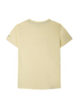 T-Shirt Pepe Jeans New Art Amarilla pour Garçon