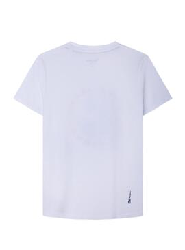 T-Shirt Pepe Jeans Chester Blanc pour Garçon