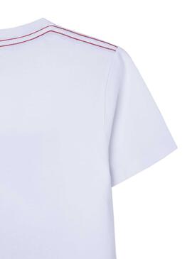 T-Shirt Pepe Jeans Carlton Blanc pour Garçon