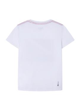 T-Shirt Pepe Jeans Carlton Blanc pour Garçon