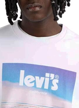 Sweat Levis Relaxed Graphic Sum Blanc Homme