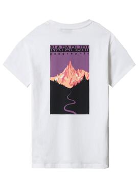T-Shirt Napapijri Veny Blanc pour Femme