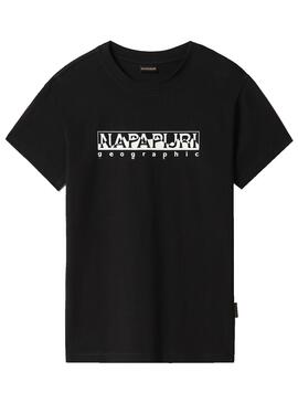 T-Shirt Napapijri Veny Noire pour Femme