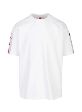 T-Shirt Kappa Lilla Authentic Blanc pour Homme