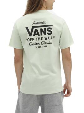 T-Shirt Vans Holder Classic Vert pour Homme