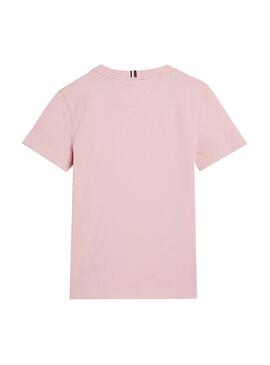 T-Shirt Tommy Hilfiger Essentiel Rose pour Garçon