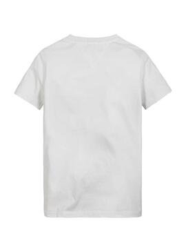 T-Shirt Tommy Hilfiger Tape Illustration Blanc Garçon