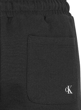 Bermuda Calvin Klein Stacked Logo Noire pour Garçon