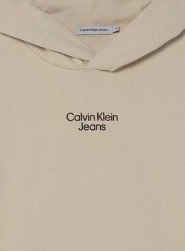 Sweat Calvin Klein Slacker Logo Relaxed Garçon