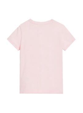 T-Shirt Tommy Hilfiger Natural Dye Rose pour Fille
