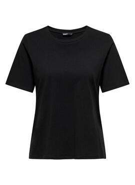 T-Shirt Only Unicolor New Noire pour Femme